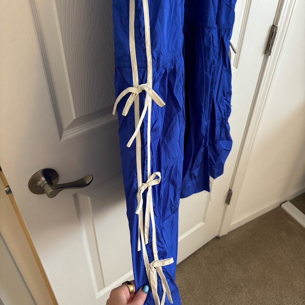 Anthropologie Sleeveless Blue Maxi Dress - Picture 3 of 10